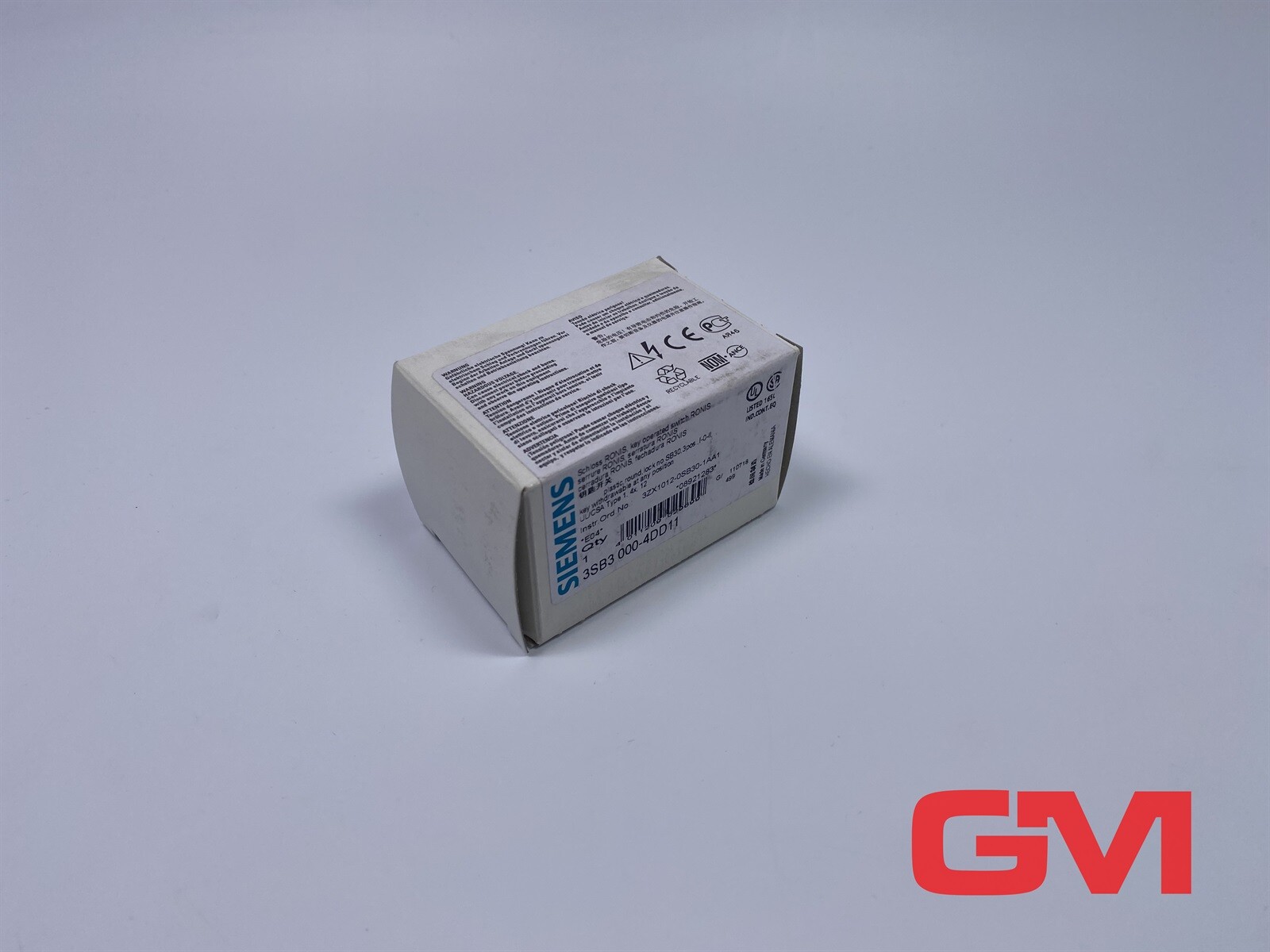 Siemens Key Switch 3SB3000-4DD11 Ronis 22Mm Actuator