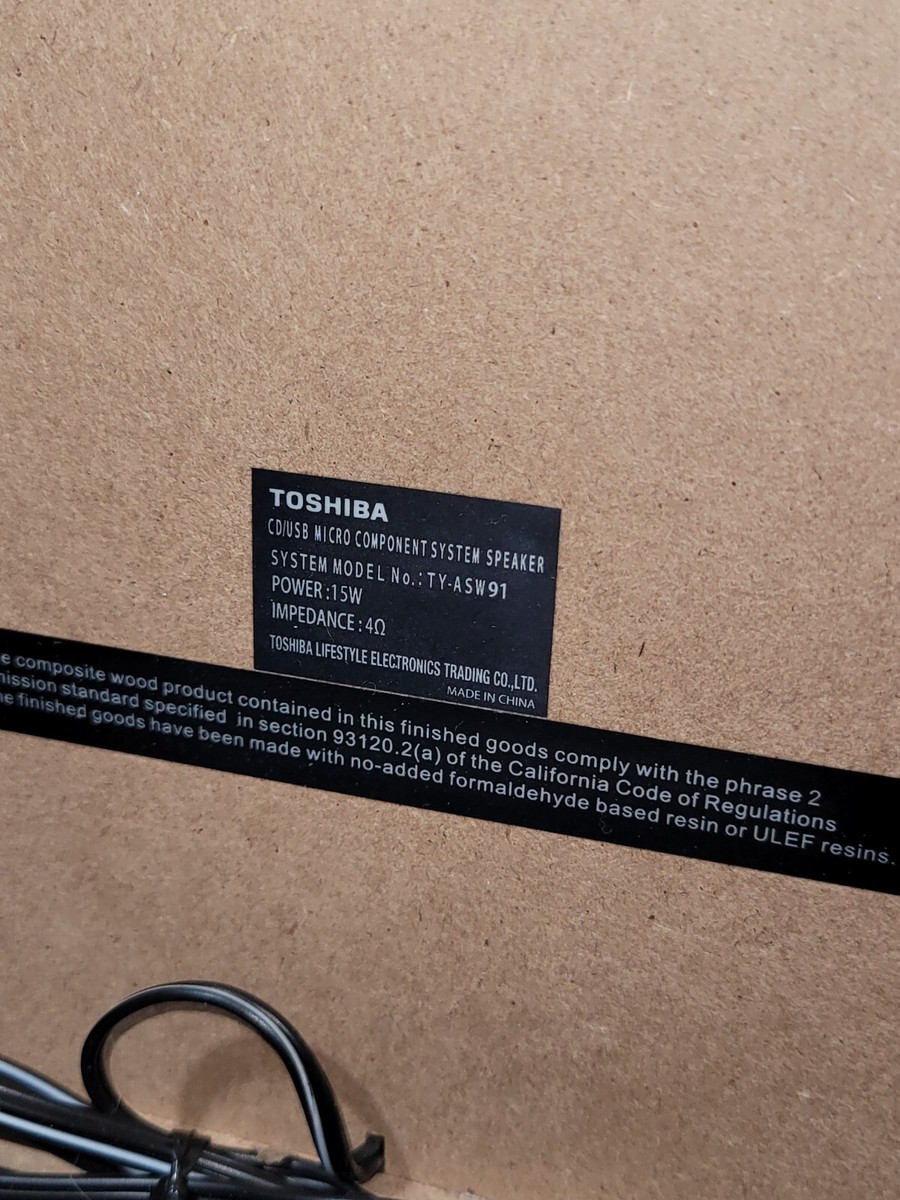 Toshiba Micro Component Wireless Bluetooth FM USB Mp3 CD Speaker