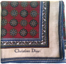 HANDKERCHIEF VINTAGE CLASSIC PAISLEY PATTERNED COTTON 20" MEN POCKET