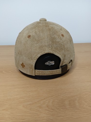 Beams Plus + Suede Cap Hat Size One Size Beige Pigskin Adjustable - Picture 7 of 17