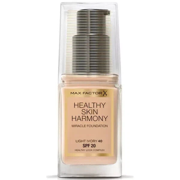 3 x Max Factor Healthy Skin Harmony Foundation | Light Ivory 40 | RRP £45 | 30ml