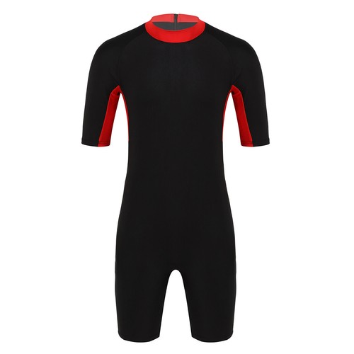 Adult Mens Wetsuit Half Sleeves Diving Suits Swimwear Surfing Bodysuit Jumpsuit - Picture 17 of 35