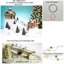  MR CHRISTMAS -ST NICHOLAS SKI HILL-SISAL TREE :REPLACEMENT PARTS- BELT 