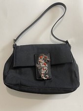 Vintage RAMON TENZA Seahorse Covered With Rhinestones/Coral Purse