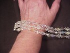 Vintage Demi-Parure Aurora Borealis Cone Crystal Bead Necklace Bracelet Earrings — photo 9