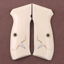 KSD Brand CZ 75, 75B, 75BD, 85 KADET SP-01 SHADOW1 Compatible Ivory Acrylic Grip