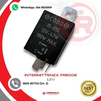 COBO Relè intermittenza Frecce Universale Trattori Macchine D'epoca 128 127 12V 47W