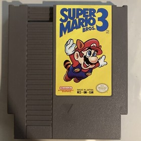 Super Mario Bros. 3 (Nintendo NES, 1990) Cartridge and Manual