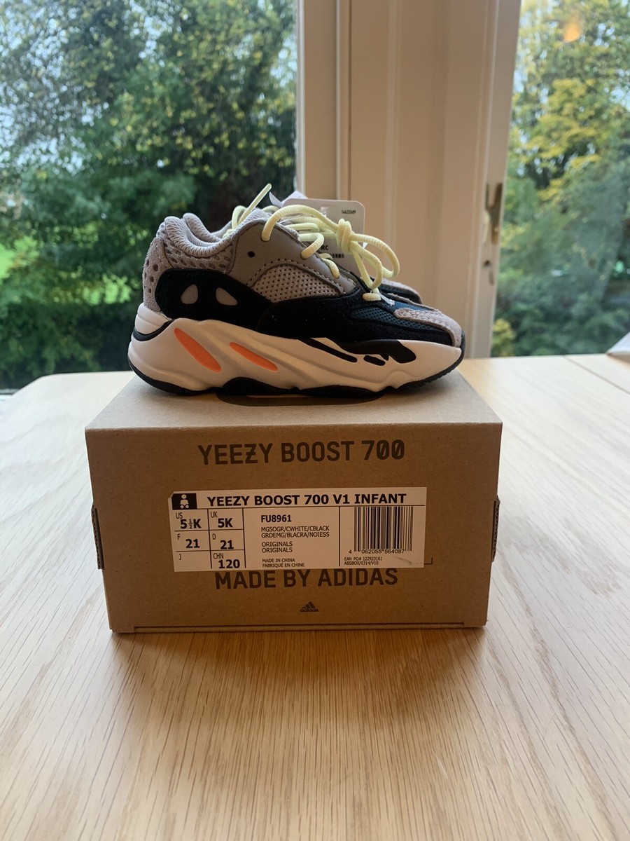 Adidas Yeezy Boost 700 Wave Runner Solid Grey Infant UK US EU 21  New DS