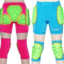 US FAST Children Soft Knee Pads Brace Support Guards  Skating Hip Pad Protector