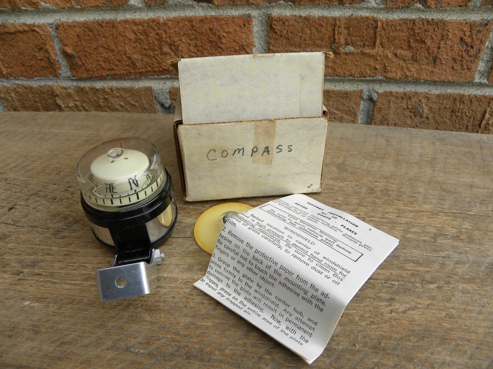 Vtg North Star 'SWIFT - On The Move' Trucking Advertising Compass w/Box & Papers - Image 2 of 4