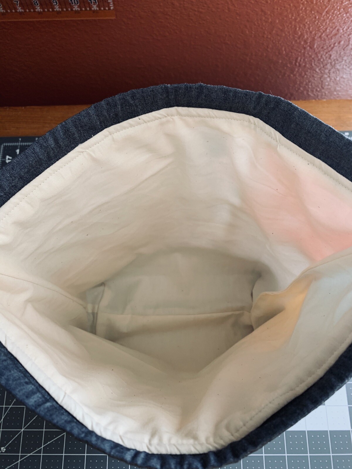 Large Patchwork Quilted Knitting Bag, Yarn Project, Crafts, Travel