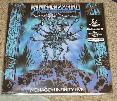 King Gizzard & The Lizard Wizard Nonagon Infinity Live Blue Holo Vinyl LP /100