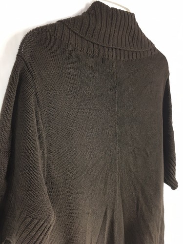 Banana Republic Womens Open Cardigan Brown Asymmetrical Knit Sz Small A31 - Picture 9 of 12