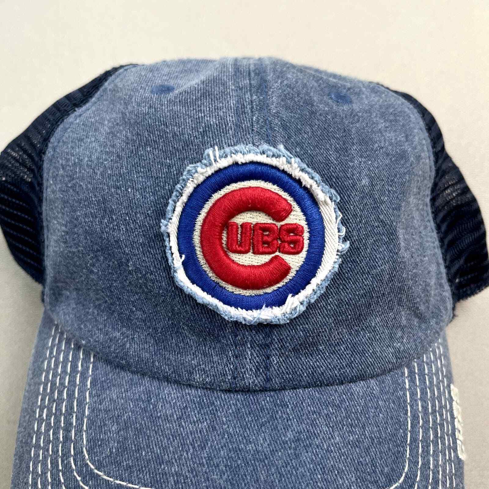 Chicago Cubs Hat Cap Snapback Trucker Blue '47 Ad… - image 3