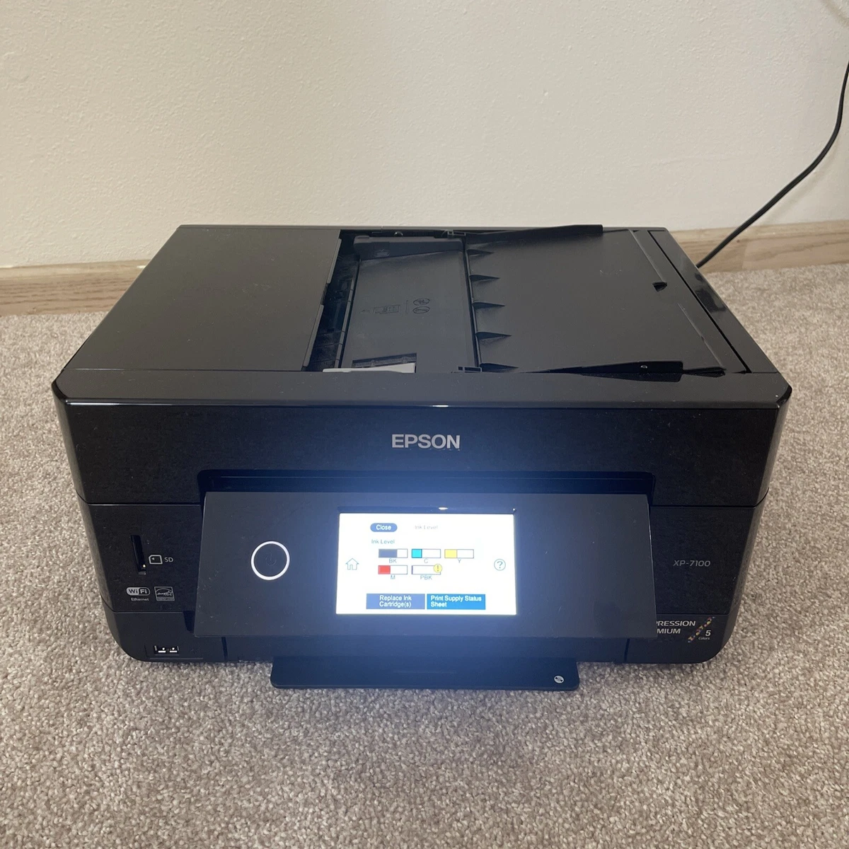Epson Expression Premium XP 7100 Wireless Color Photo Printer Black
