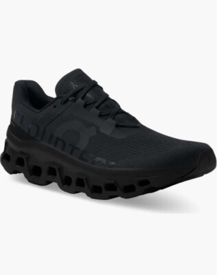 On Cloudmonster Running Shoe - Triple Black - Mens 13 US | eBay