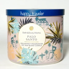 Bath & Body Works PALO SANTO 3-Wick Candle Large Scented 14.5 oz NEW