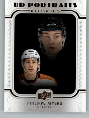 2019-20 Upper Deck Series 1 UD Portraits Rookies #P-49 Philippe Myers - Flyers - Bild 1 von 2