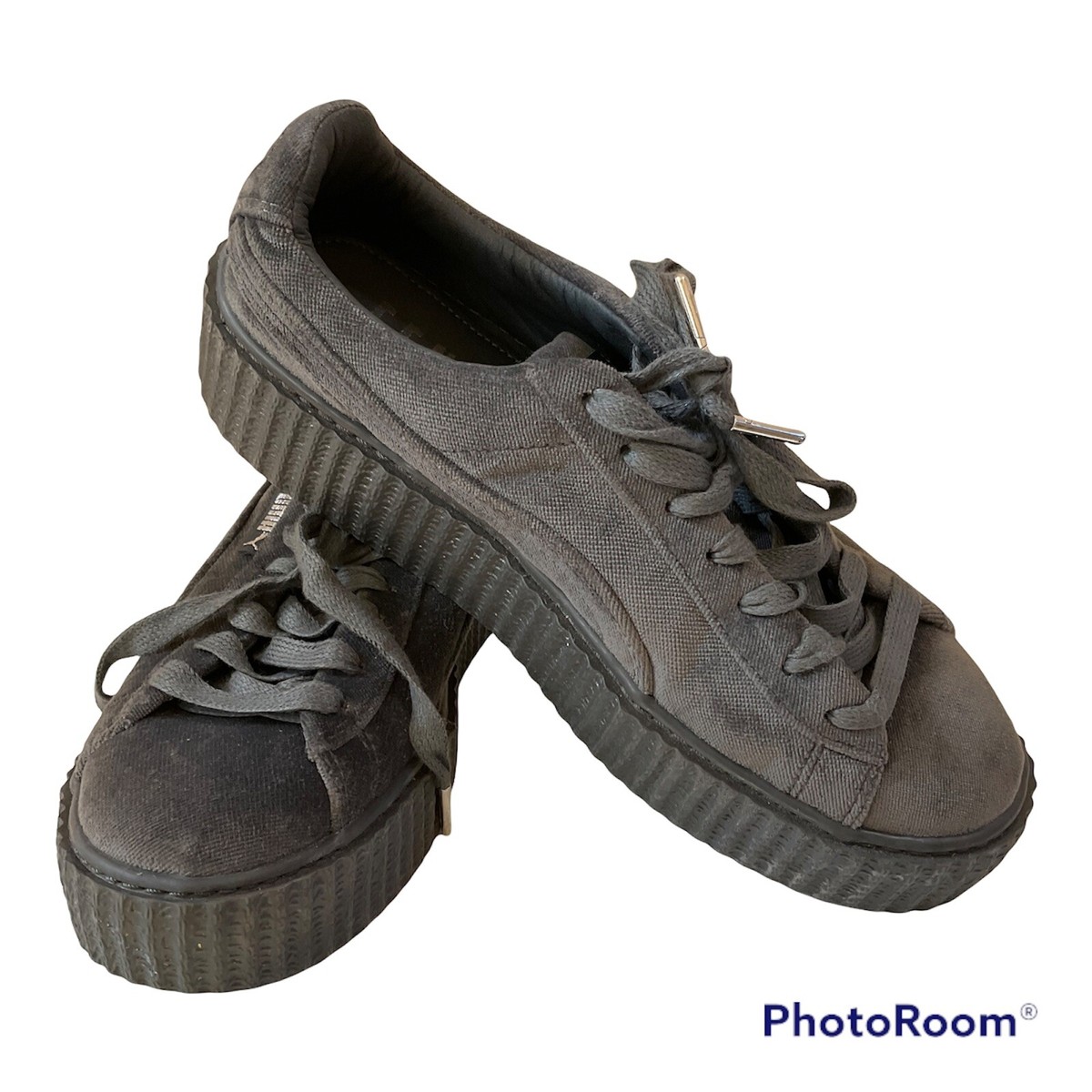 Puma Womens Gray X Fenty Creeper 364466-03 Lace Up Sneaker Shoes Size US  8.5 | eBay