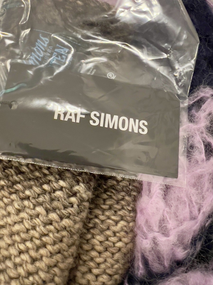 New With Tags RARE RAF SIMONS FW20 Long Slim Knit Scarf With