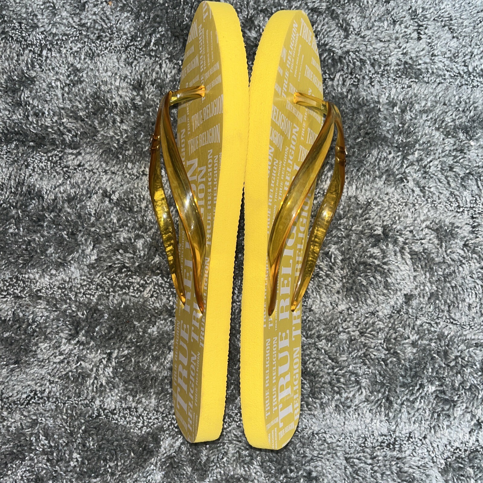 PANTOFOLA D’ORO Nuovi sandali rosa fucsia malese True Religion nuovi infradito donna taglia 9 spiaggia