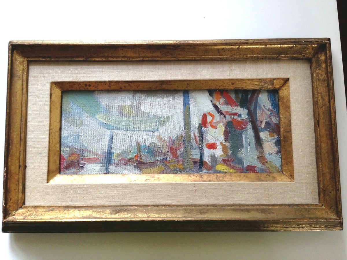 Anthony Toney Original Abstract Oil Painting Brewster NY 1960's In