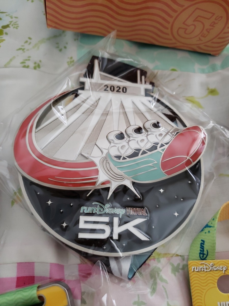 Run Disney Virtual Race Challenge 2020 Complete Set Medals And Pin