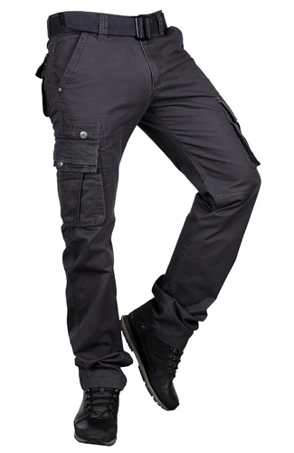 2025 Herren Camouflage Army Hose Freizeit Baumwoll Pants Cargohose mit Gürtel-DE - Bild 43 von 55