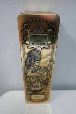 DEWAR'S SCOTCH WHISKY WHITE LABEL TIN CASE (EMPTY)