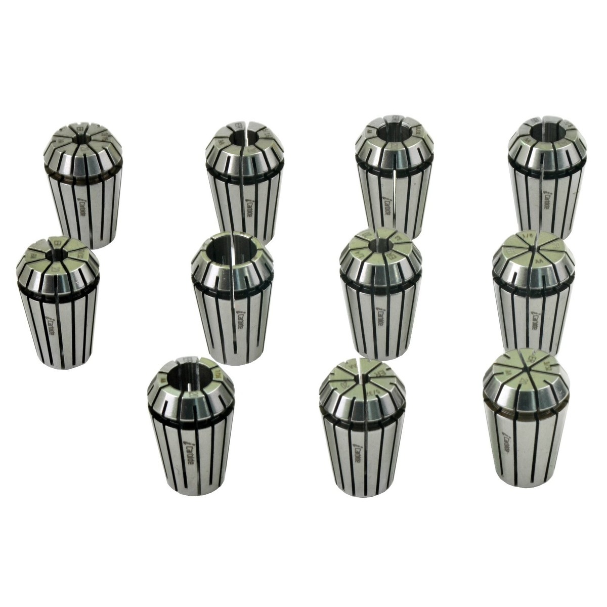 PRECISION 8PC ER11 COLLET SET TIR 0.0004 / 10um 2mm(1/16) to 6.5mm (1 PRECISION 8PC ER11 COLLET SET TIR 0.0004 / 10um 2mm(1/16) to 6.5mm (1