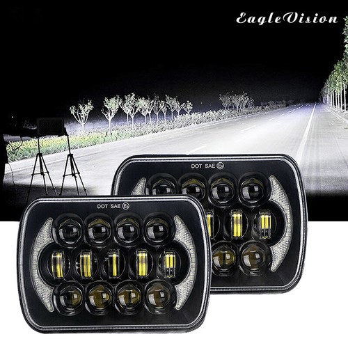 AU For 1983-2004 Toyota Hilux LED Headlights 5X7'' Hi/Lo Beam DRL Head Light Kit - Picture 9 of 22