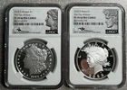 2025 S Morgan & Peace Silver Dollar Set NGC PF70 Ultra Cameo-Mercanti Signed FDI
