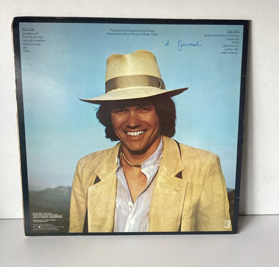 David Gates – Goodbye Girl - 1978 12" Vinyl LP ALBUM RECORD Vgc Bread - Image 2 of 4