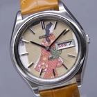 CLA'd *1969y [EXC+5] Vintage SEIKO Lord Matic 5606-7070 LM 37mm UKIYOE AT Watch