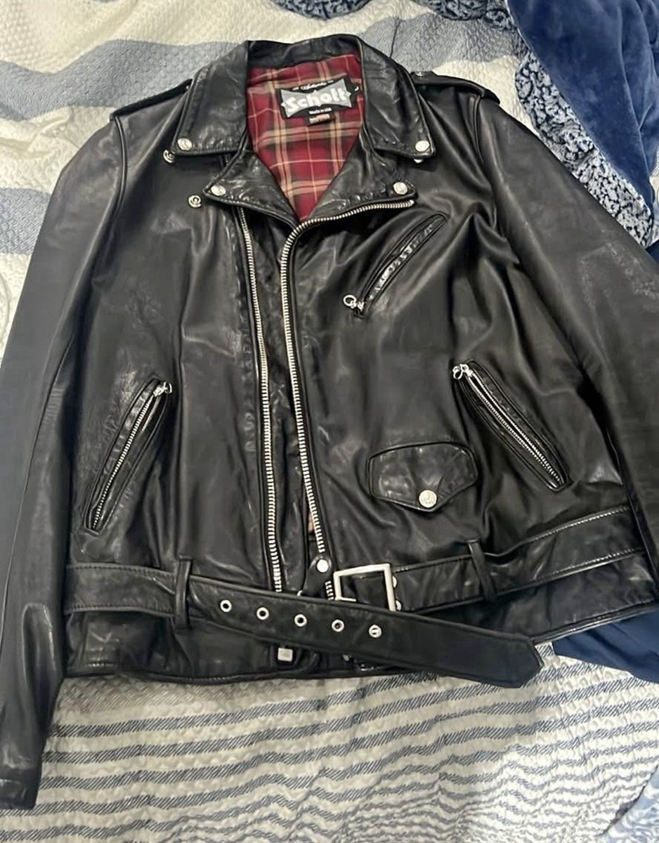 d*2様 Schott Deer Skin 38 lether jacket P693 - Horween Deer-Touch Cowhide Rider Jacket – Schott N.Y.C.