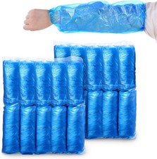 200PCS Disposable Arm Sleeves Covers Waterproof PE Oversleeves for Painting