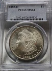 1885-O Morgan Silver Dollar $1 - PCGS MS64 - Brilliant Luster & Sharp Strike