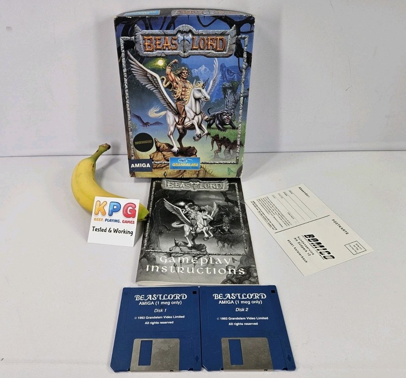Beastlord By Grandslam (Commodore Amiga) Boxed With Manual - Tested & Working