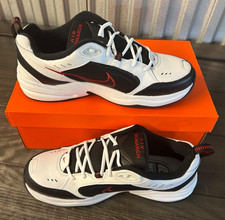 Nike AIR MONARCH IV Men White Black Red Training Shoe Size 12.5 New in Box