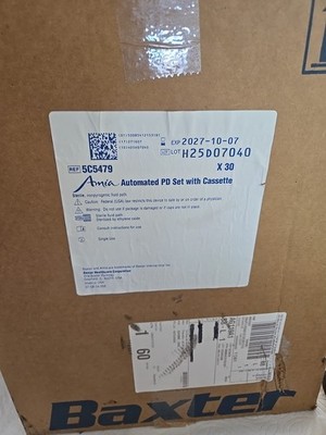 Box of 30 Amia  5C5479  Automated PD Set with Cassette Exp. 2027-10-07