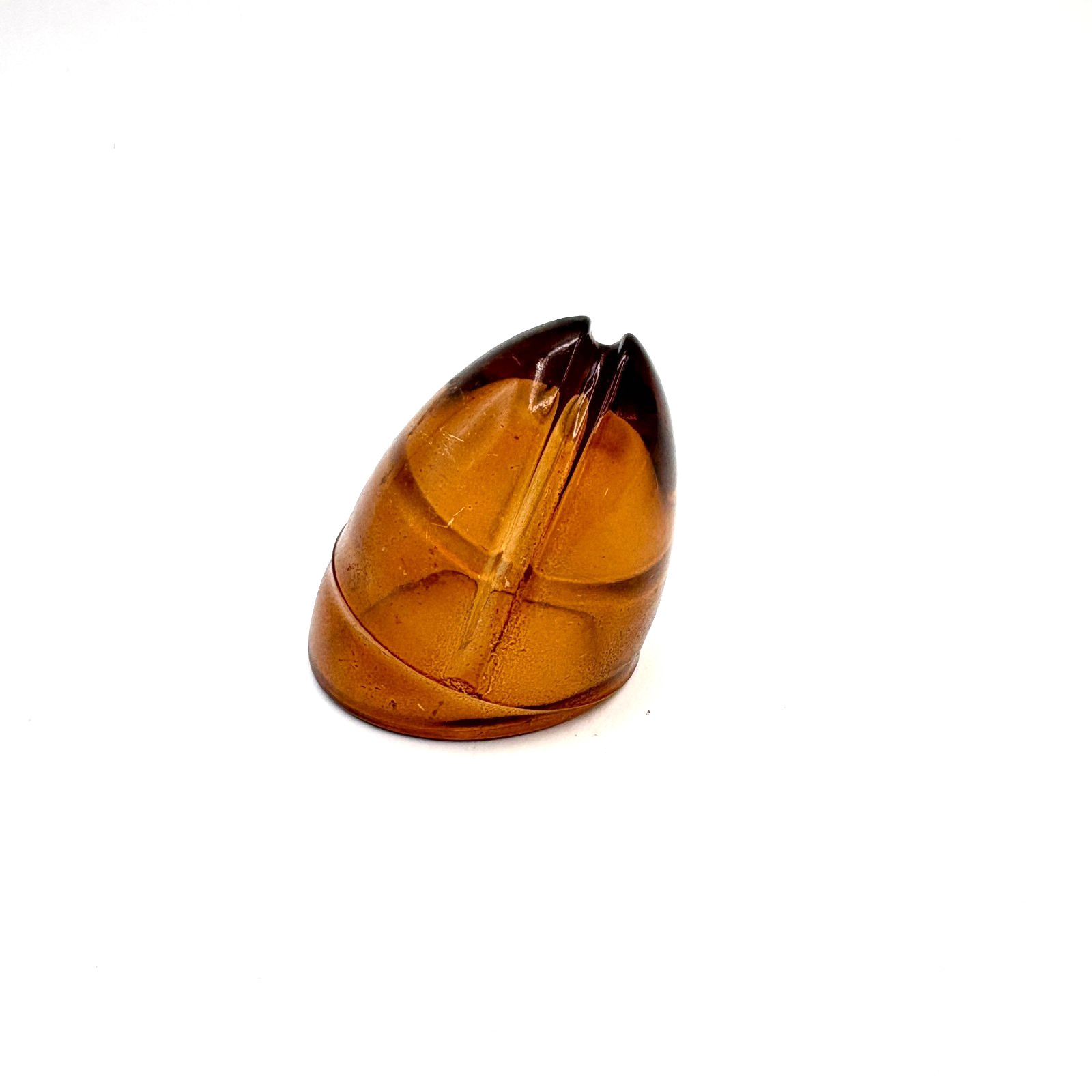 Vintage Glass Amber Beehive Running Signal Lens Cornercroft Rolls Royce Bentley