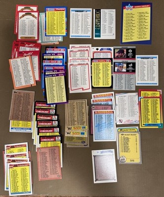 61 Vintage Checklist Insert Cards Lot Bonds Strawberry Diamond Kings 1981