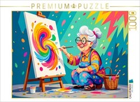 Calvendo Puzzle Grandma Paints Impressionist Masterpieces | 1000 Pieces, Finishe