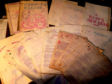 BOY SCOUT SEA LETTER Lot ERIE PA BEACON 25 1935 1939 27 pieces