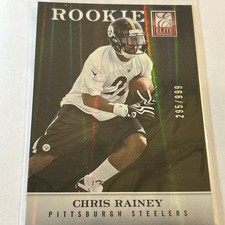 2012 ELITE RC CHRIS RAINEY ROOKIE SP #166 PITTSBURGH STEELERS /999