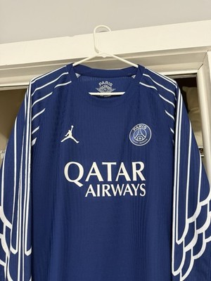 Authentic 2024/25 O. Dembele PSG Jordan 4th Jersey Men's Size