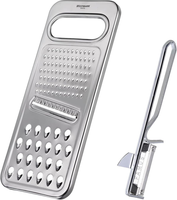 Set, 2Tlg.: Universalreibe + SparschäLer, Rostfreier Edelstahl, Steel + Famos, S