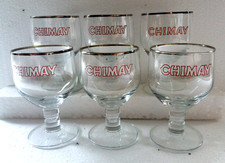 Lot 6  verres à bière CHIMAY , 15 cl , CY44
