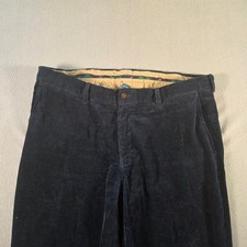 Polo Ralph Lauren Pants Mens 40x30 Navy Corduroy Wide Wale Relaxed Fit Straight